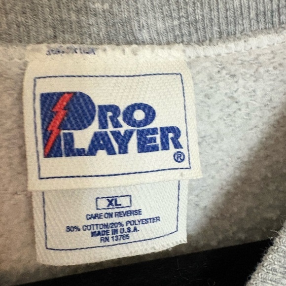 VTG Arizona Diamondback Baseball Embroidered Sweatshirt 1997 gray XL Proplayer - Picture 3 of 8